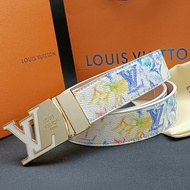 Lv Men's Belt Fashion Business Belt High-End Personality All-Match