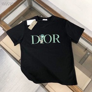 Trendy Brand 2024_DIOR Summer Casual Loose Short-sleeved New Letter Printed Round Neck Men And Women Couple Tops T-shirt