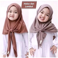 Hijab Instant Triangle Jersey Hijab for Children 0-3 Years Kids Tudung Budak Perempuan