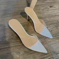 [Super cheap] Pointed toe high heels with soft mika straps 9p high heels