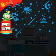 Luminous Wall Sticker PE Film Luminous Star Moon Sticker Luminous Moon Wall Sticker Wallpaper