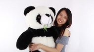 Hadiah ulang tahun wisuda Boneka panda jumbo 1 meter