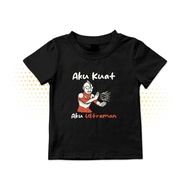 KATUN Children's T-shirt I'M STRONG I'M ULTRAMAN Unisex Distro Screen Printed Shirt Combed Cotton Pa