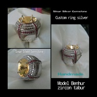 CINCIN PERAK TABUR ZIRCON BENHUR