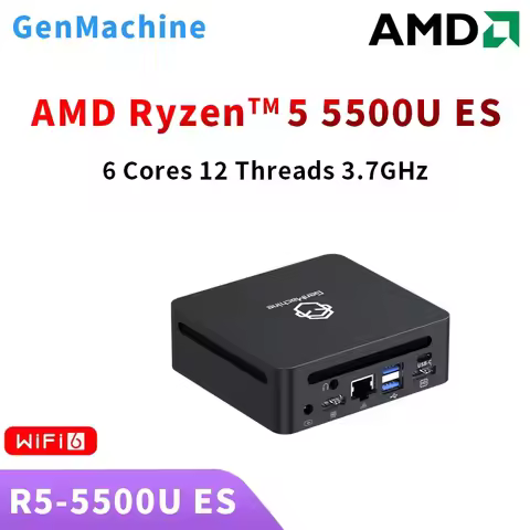 GenMachine Mini PC Windows 11 Ryzen 4500U 4600H 4700U 4800H 5500U 5600H ES DDR4 3200mhz WiFi6 diy ga