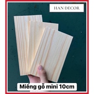 MINI WOOD PIECE, WOODEN BAR, WOODEN BLOCK 15x10 PINE HOUSEHOLD WOOD 4 PAIRS