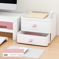 Stackable Plastic Desk Organizer Storage Cabinet Drawer Cosmetics Makeup Stationery Toys Organizer Office Accessories File Shelf