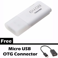 G.O.L.E.X....Flashdisk 64GB Toshiba Hayabusha Flashdisk with Micro USB OTG Connector - White [64 GB]