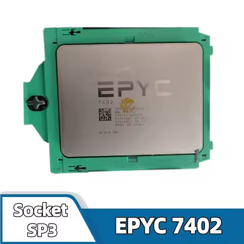 AMD EPYC 7402 CPU 7nm 24-Cores 48-Threads 2.8GHz 128MB 180W EPYC7402 Socket SP3 for H11SSL-i Mainboa