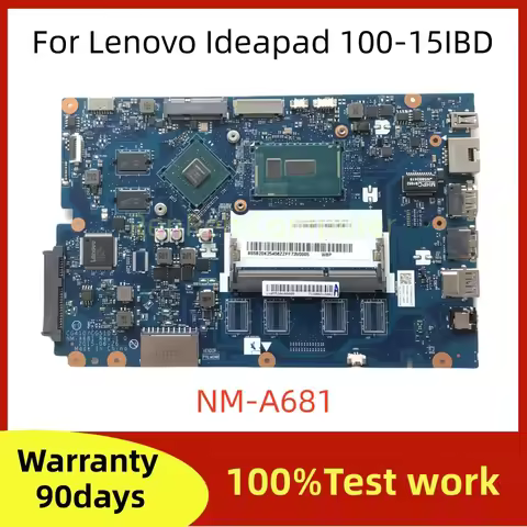 CG410 CG510 NM-A681 For Lenovo Ideapad 100-15IBD Laptop motherboard I3-5005U I5-5200U CPU N16V-GM-B1