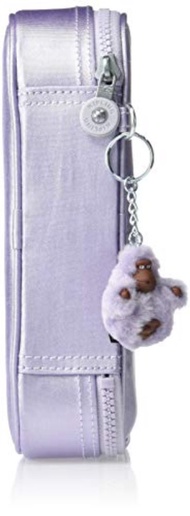 kipling 100 pens pencil case frosted lilac metallic