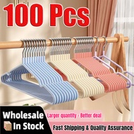 100Pcs Lot hanger Stainless Steel Drying Hanger Strong Cloth Hangers Clothes Hanger Coat Hanger