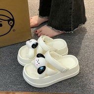 FAT FEET INCREASED 1 SIZE Women's sandals 5cm high, woven strap sandals with built-in cute sweat-wic