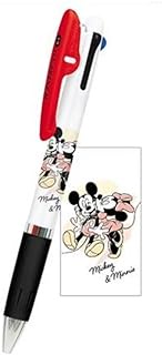 Kamiojapan KISS 301637 Mickey &amp; Minnie Jetstream 3 Color Ballpoint Pen, 0.5mm