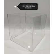 Acrylic Aquarium Square Fish Tank 25cm x 25cm x 25cm