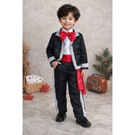 KEMEJA Mexico Costume Mexico Kids Costume/ Kids Black Shirt/ Kids Parade Costume/ Kids Black Suit/ K