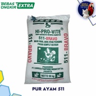 PUR BRAVO 511 | PUR AYAM 511 KEMASAN 500GR - 1KG | PAKAN AYAM