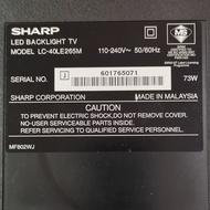 SHARP LC-40LE265M / MAINBOARD / POWER BOARD / SET BACKLIGHT
