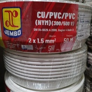 Kabel Jembo Nym 2X1.5 Mm Listrik
