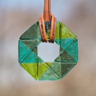 記憶玻璃（百葉窗[翡翠]）項鍊[定做]