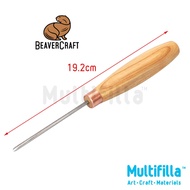 Beaver Craft Compact Straight V-Profile Chisel - Sweep №12 (K12/02) - Wood Carving Tool