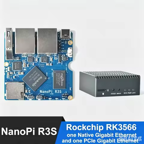 RK3566 NanoPi R3S RK3566 Dual Gigabit Ethernet Router Board, 2GB LPDDR4X, OpenMediaVault & OpenWrt, 