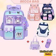 ❤️Ready stock❤️beg sekolah perempuan kuromi school bag beg kuromi beg roda sekolah beg sekolah boboiboy preschool bag beg sekolah cinnamoroll