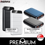 [SG] REMAX Mengine Lango Leader Blade Sailing 20000mAh 30000mAh 50000mAh 30000 Power bank Charger Powerbank Battery