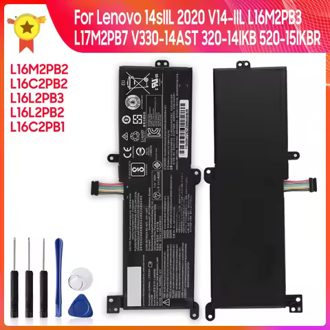 Replacement Battery L16M2PB2 L16C2PB2 L16L2PB3 For Lenovo Ideapad 15sIIL 2020 520-15IKB L17M2PB7 V14