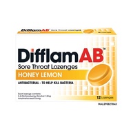 Difflam AB Sore Throat Lozenges Honey Lemon 12s | Lozenges