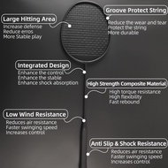 Carbon Aluminum Alloy Frame Badminton Racket 28lbs - Straight tension about 10 kg