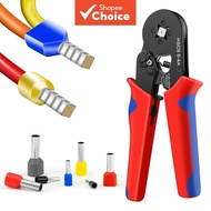 HSC8 6-4A Crimping Tool 0.25-10mm for Ferrule Tubular Terminals ² 23-7AWG Ferrule Crimping Clamp Set