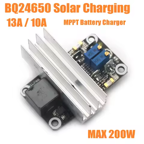 200W 13A 10A BQ24650 MPPT Solar Charging Controller POWER USP DC 12V 24V Lead-acid 3S 4S LiIon LifeP