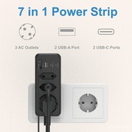 EU Extender Plug EU Standard1USB-A Port number2个3and socket USB-C Protector Surge72Combination GKBS