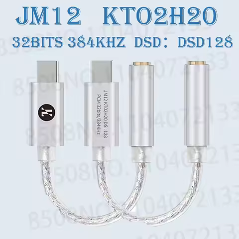 JCALLY JM12 3.5mm Silver Plated Easy Audio Adapter Carry C-Type Digital Audio Adapter KTO2H20 DAC Ch