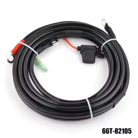 66T-82105 Battery Cable 2M Fit Yamaha Parsun Powertec Outboard Engine From 30HP 40HP Up to 85HP 66T-