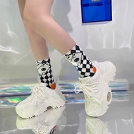 Women's Sneakers with 5cm Height Increasing Height Wedge Sole High Quality Products with 12 Month Gl