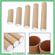 [Simple] Large Cardboard Mailing Tube Art Poster Roll Shipping Tube with Caps for Blueprint and Char