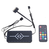 ARGB PWM Fan Hub 5V 3PIN ARGB 4PIN PWM RGB Case Fan Hub Controller Power Input 8 Port Adapter for AR