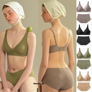 Seamless Bra for Women SUJI bra set Wireless Undies Push Up Bra Jelly Underwear Sexy Lingerie Plus Size