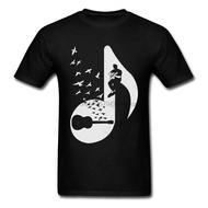Men Tshirt Musical Note Acoustic Guitar Fashion Movement T Shirt Big Size Men T Shirts Music Notes College Tee Shirt XS-4XL-5XL-6XL
