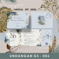 Cetak Undangan Blangko Pernikahan terjangkau Griya Silver 006
