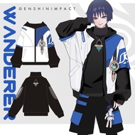 Sanbing Yuanshen-Inspired Wanderer Jacket Suit - Cosplay Sweatshirt