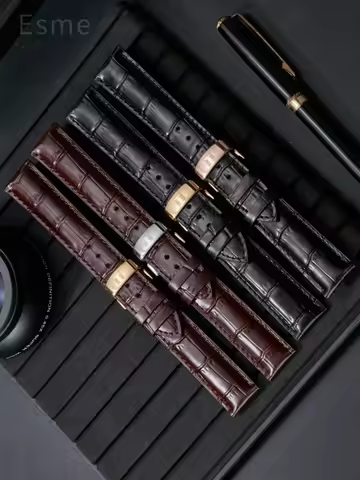 For Tissot Le Locle 1853 Junya Duruer Starfish Watchband Black Brown Leather Men Watch Band Women Co