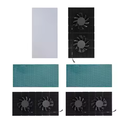 GPU Backplane Radiator Graphics Card Backplane Heatsink Alloy Aluminum Video Memory VRAM Radiator fo