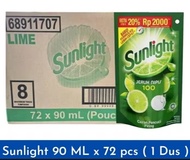 1 DUS SUNLIGHT LIME (ISI 72 pouch 90ml eceran 2000)