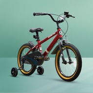 [Genuine] GEOMETRIC DASH 16" Alloy Kids Bicycle with Training Wheels – Age 4-8 – 4 Colours – Ready S
