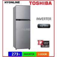 GR-B31MU(SS) - TOSHIBA 273L 2-DOOR INVERTER REFRIGERATOR | TOSHIBA PETI SEJUK | TOSHIBA PETI AIS | PETI AIS | FRIDGE