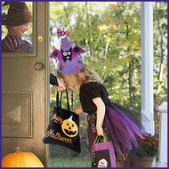 Halloween Gift Bucket Felt Cloth Handled Halloween Tote Halloween Pumpkin Bucket for Kids Children P