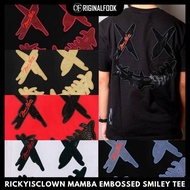 Authentic Rickyisclown RIC Black Mamba Embossed Patch Smiley Oversized Tee